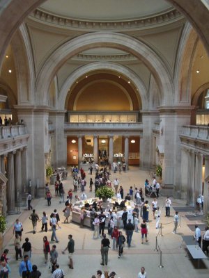 The lobby of the Metropolitan Museum of Art, New York