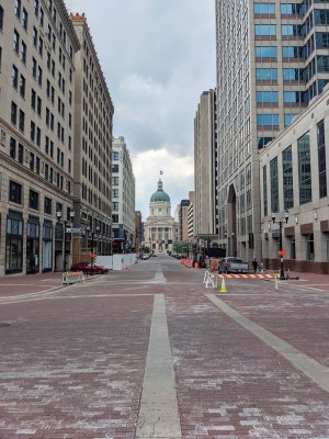 The Indiana Statehouse in Downtown Indy